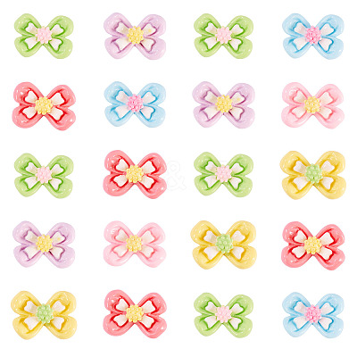 20Pcs Opaque Resin Cabochons CRES-TA0001-58-1