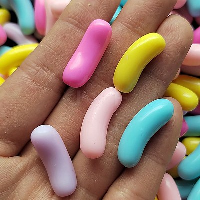 Opaque Resin Cabochons RESI-H034-16-1