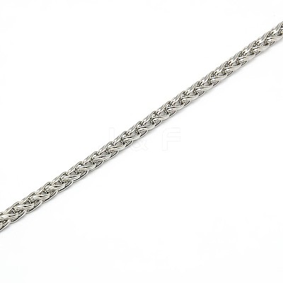 Tarnish Resistant 304 Stainless Steel Wheat Chain Necklace Making LS-STAS-A028-N005P-1