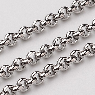Tarnish Resistant 304 Stainless Steel Rolo Chains CHS-L015-32-1