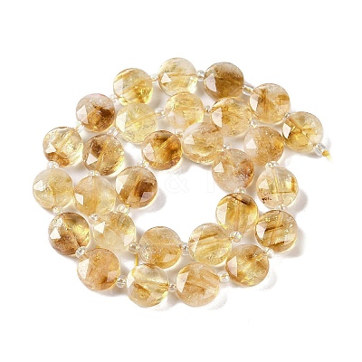 Heated Natural Citrine Beads Strands G-N342-10-1