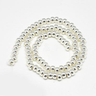 Electroplate Non-magnetic Synthetic Hematite Beads Strands X-G-Q465-38S-1