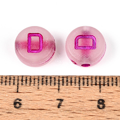 Luminous Frosted Acrylic Beads FACR-T008-02D-1