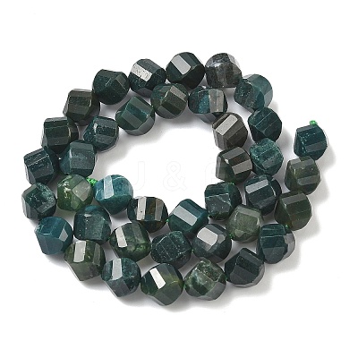 Natural Moss Agate Beads Strands G-C267-B23-1