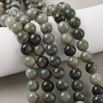 Natural Green Rutilated Quartz Beads Strands G-P325-03-10mm-1