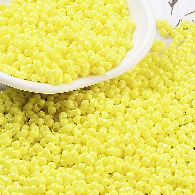 Baking Paint Glass Seed Beads SEED-A033-04I-1