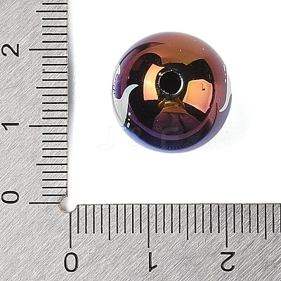 Halloween UV Plating Acrylic Beads OACR-M013-08A-01-1