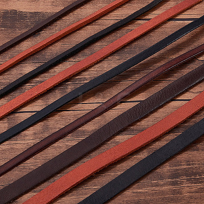 Flat Leather Jewelry Cord WL-GF0001-07B-02-1