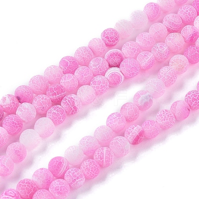 Natural Weathered Agate Beads Strands X-G-L534-06-6mm-1