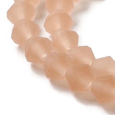 Imitate Austrian Crystal Frosted Glass Beads Strands EGLA-A039-T6mm-MD12-1