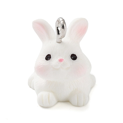 Opaque Resin Pendants RESI-Z014-01I-1