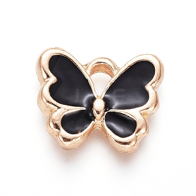 Light Gold Plated Alloy Charms ENAM-L029-06B-1