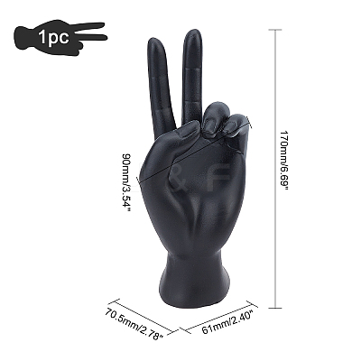 Resin Jewelry Display Hand Model DJEW-WH0034-06-1
