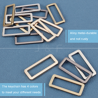 8Pcs 4 Color Zinc Alloy Ring FIND-PH0002-46-1