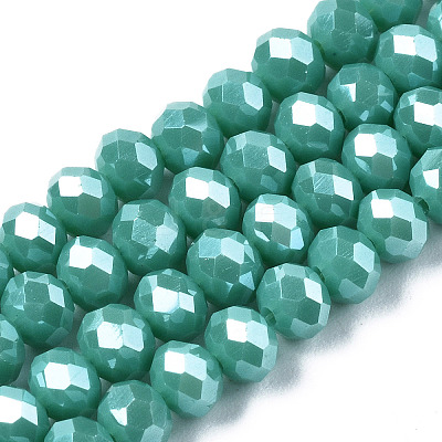 Electroplate Glass Beads Strands EGLA-A034-P2mm-A03-1