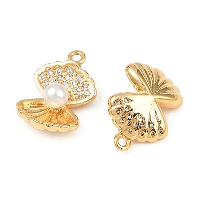 Brass Micro Pave Cubic Zirconia Pendants X1-KK-F902-06B-G-1