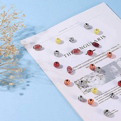 Craft Style Acrylic Beads MACR-PH0001-12-1
