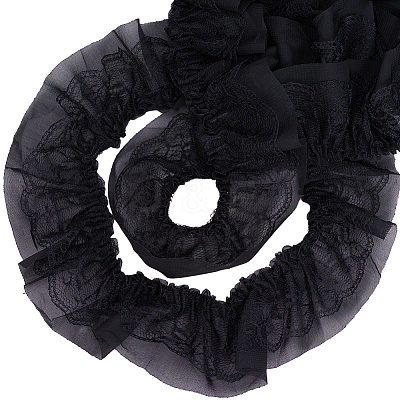 10 Yards Polyester Lace Ribbon OCOR-GF0006-25E-1