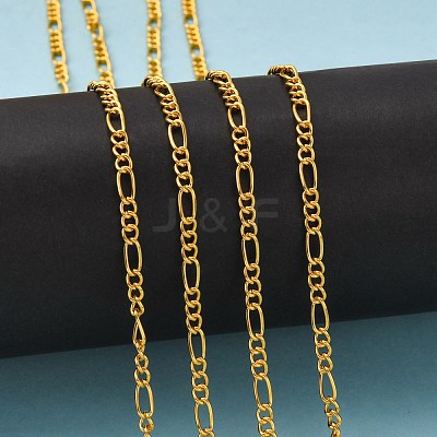 Iron Handmade Chains Figaro Chains Mother-Son Chains X-CHSM005Y-G-1
