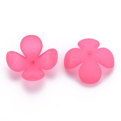 Frosted Acrylic Bead Caps MACR-S371-06A-1