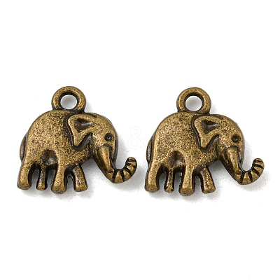 Tibetan Style Alloy Charms TIBEP-S319-074AB-NR-1