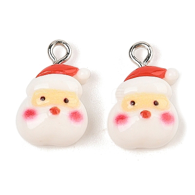 Christmas Theme Opaque Resin Pendants RESI-S08-02I-1