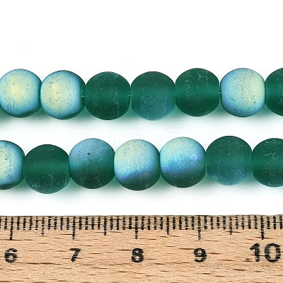 Frosted Transparent Glass Beads Strands LS-GLAA-T032-T8mm-MBB21-1