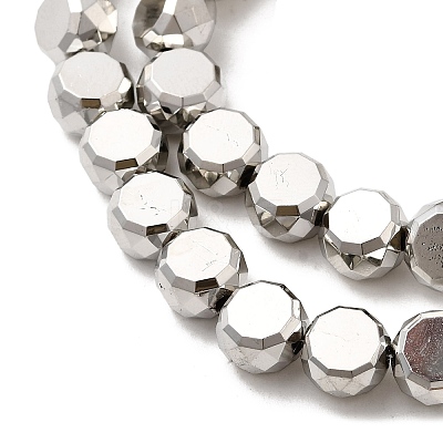 Electroplate Glass Beads Strands EGLA-F166-04B-P-1