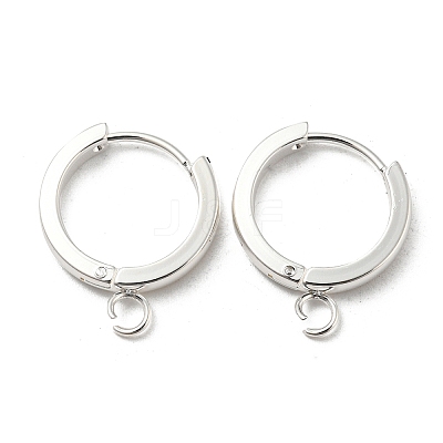 201 Stainless Steel Huggie Hoop Earrings Findings STAS-A167-01K-S-1