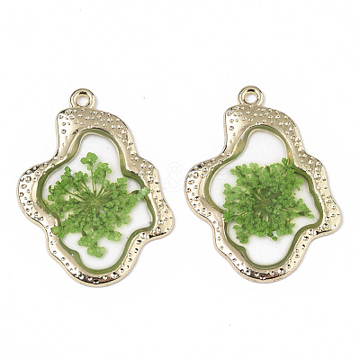 Epoxy Resin Pendants RESI-T045-028B-1