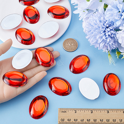 Acrylic Rhinestone Cabochons DIY-GF0009-15-1