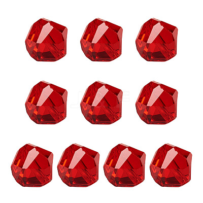 10Pcs Glass Imitation Austrian Crystal Beads GLAA-TADJ0001-11I-1