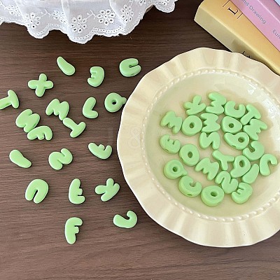 Opaque Acrylic European Beads OACR-Q206-01D-1