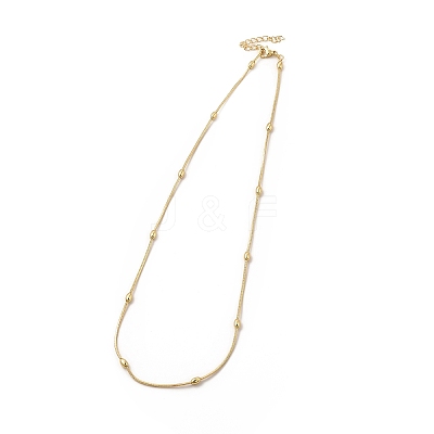 Rack Plating Brass Satellite Chain Necklace for Women NJEW-F304-02G-1