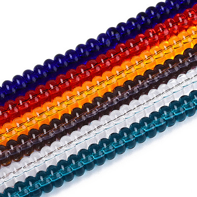 Transparent Glass Beads Strands GLAA-T025-6mm-15-1
