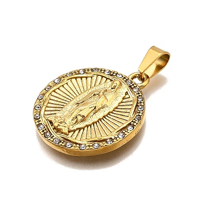 304 Stainless Steel Pendants STAS-B086-09F-G-1