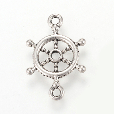 Tibetan Style Alloy Links connectors X-TIBE-Q066-13AS-RS-1
