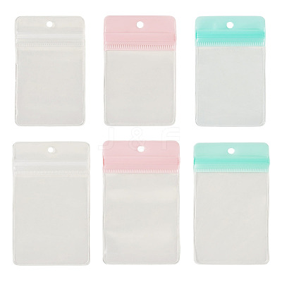 24Pcs 6 Styles Rectangle Transparent EVA Zip Top Gift Bags OPP-TADJ0001-08-1