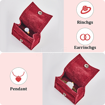 1Pc Arch Velvet Jewelry Storage Boxes CON-GF0001-17B-1