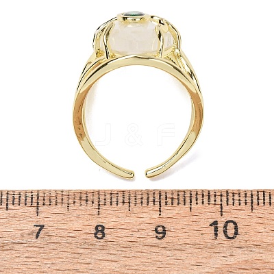 Natural Quartz Crystal Cuff Rings GG-CBA5FCC-03G-03-1