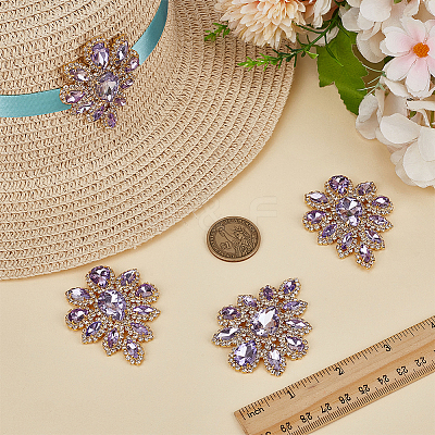 4Pcs Teardrop Shape Hotfix Rhinestone PATC-FG0002-25C-1