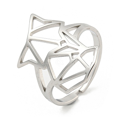 Non-Tarnish 304 Stainless Steel Rings LS-RJEW-R142-01P-1