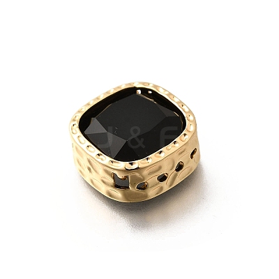 Brass Glass Beads KK-M318-04G-1