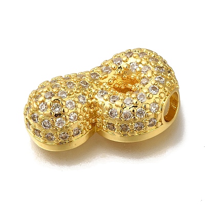 Brass with Cubic Zirconia Pendants KK-Q818-02P-G-1