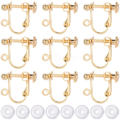 20Pcs 316 Surgical Stainless Steel Clip-on Earring Findings STAS-BBC0010-93-1