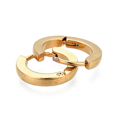 304 Stainless Steel Huggie Hoop Earrings EJEW-L252-043A-G-1