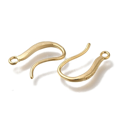Brass Earring Hooks KK-H502-17G-1