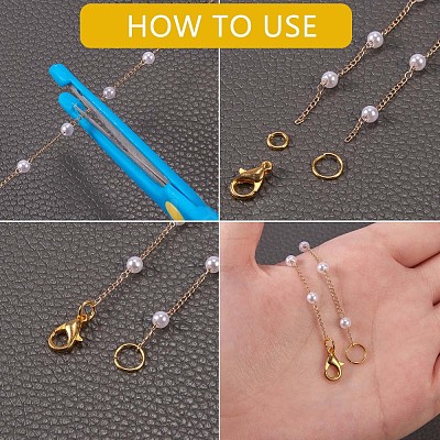 Plastic Pearl Beaded Chain JX088A-1