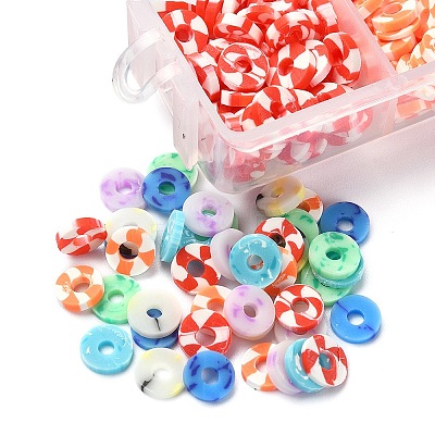 658Pcs 7 Colors Handmade Polymer Clay Beads CLAY-YW0001-78-1
