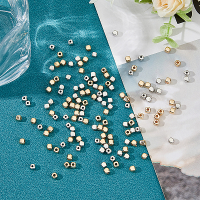 400Pcs 2 Colors Plastic Beads FIND-HS0001-27-1